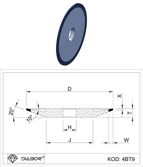 4ET9 elmas cbn aşındırıcı disk